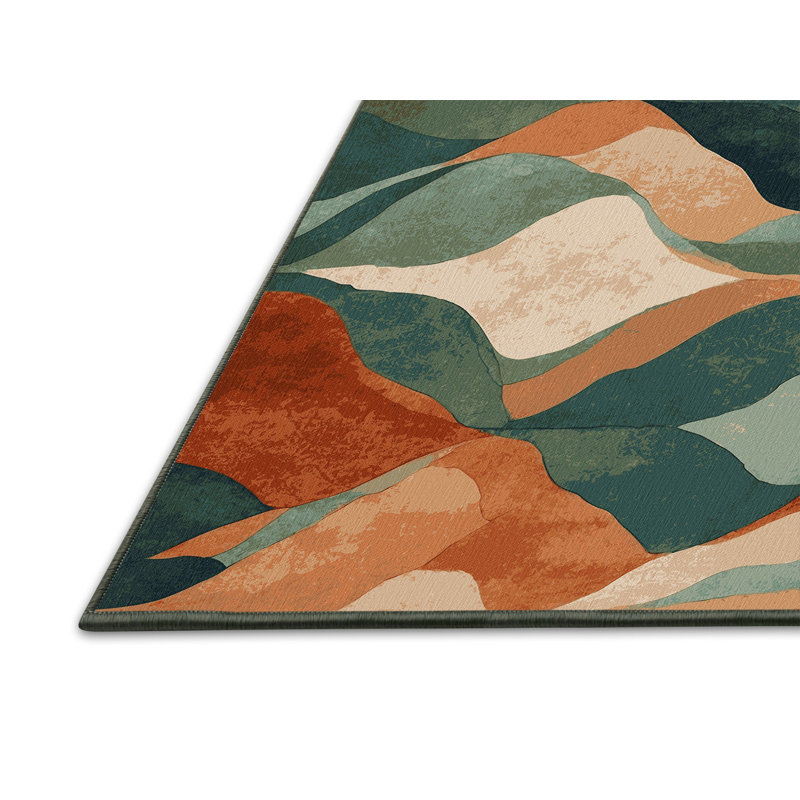 Emerald Veil Rug, Rectangle 2' x 3'