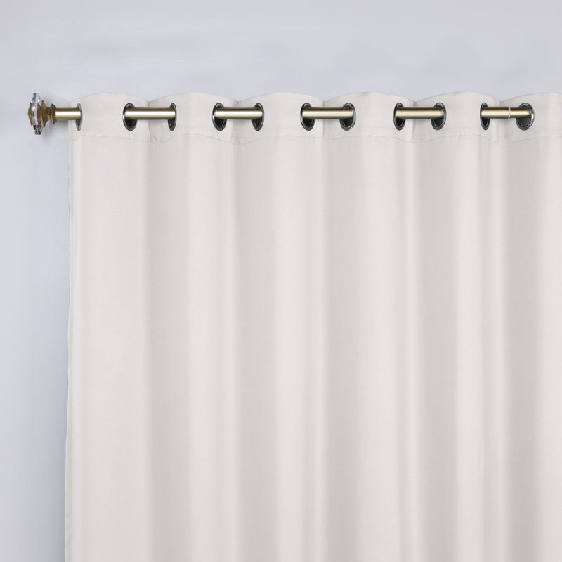 Paire de rideaux obscurcissant avec œillets Millendon, Blanc neige, L 70 po x L 84 po