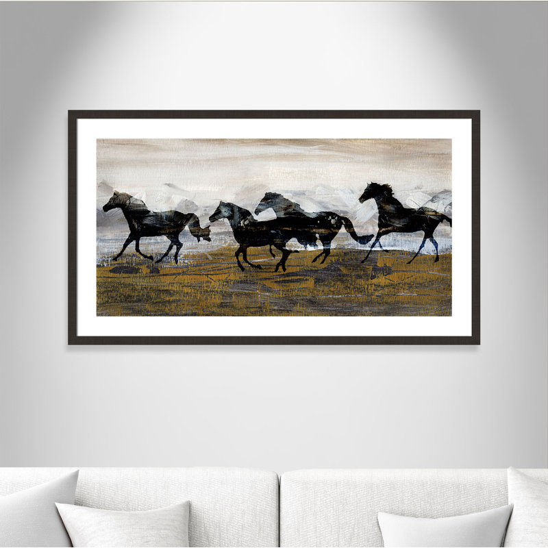 Norridge «Running Wild», reproduction de peinture acrylique encadrée