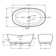 solid surface soaking bathtub
