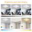 5-Light 60cm Modern Ceiling Light, Dimmable LED Flush Mount with Remote, Squares Acrylic Chandelier-1133711756