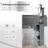 HOMCOM 54" Tall Bathroom Storage Cabinet-317727709