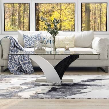 Janel 4 Legs Coffee Table with Storage Ivy Bronx Color: Black