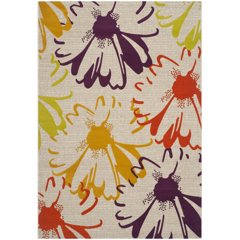 Tapis floral Charis Porcello Performance, Rectangle 8 pi 2 po x 11 pi