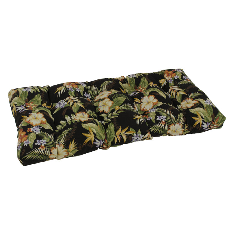 Outdoor 5'' Loveseat Seat Cushion, Freeport Ebony