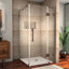 Cabine de douche sans cadre en verre transparent l 38 po x P 32 po x H 72 po Avalux-97319945