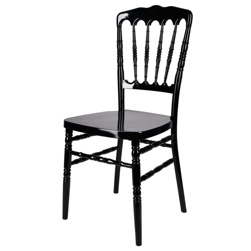 Resin Steel Skeleton Napoleon Chair, 2 Chair Bundle by Chivari, Black