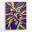 Toile abstraite abstraite figurative mauve 77-593670184