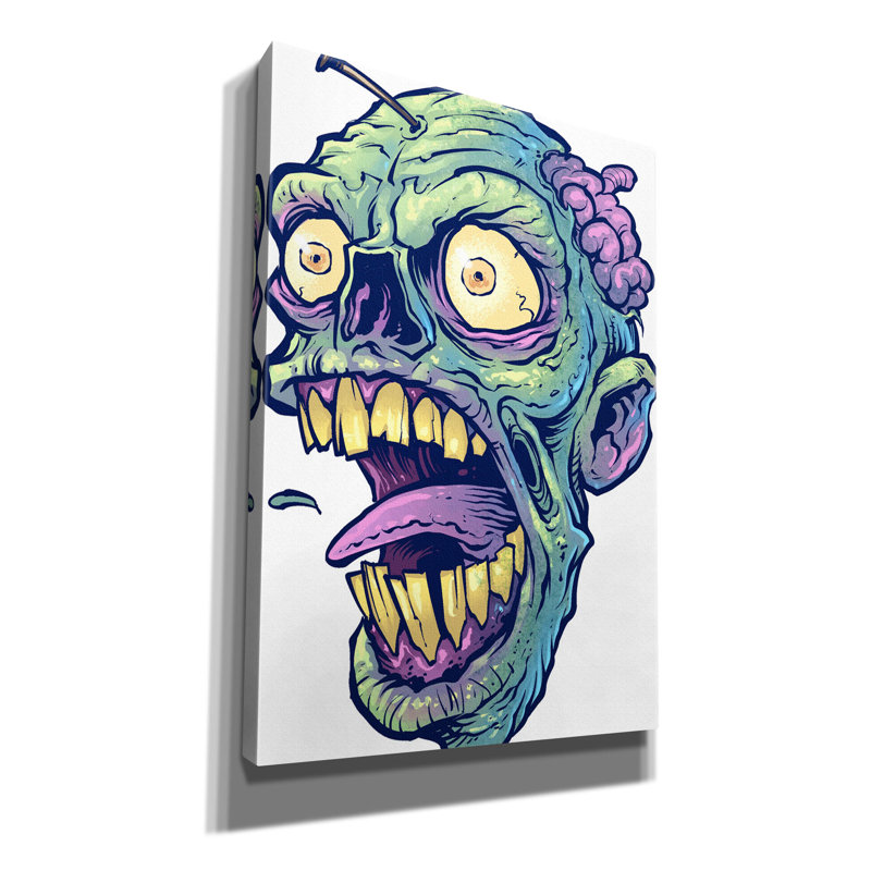 Makhzane " Zombie Pattern Head 03 ", 26" H x 18" W x 0.75" D