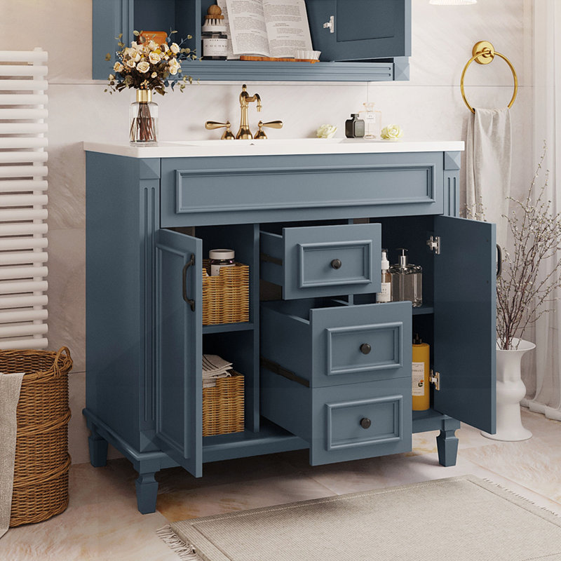 Meuble-lavabo 36 po avec lavabo supérieur