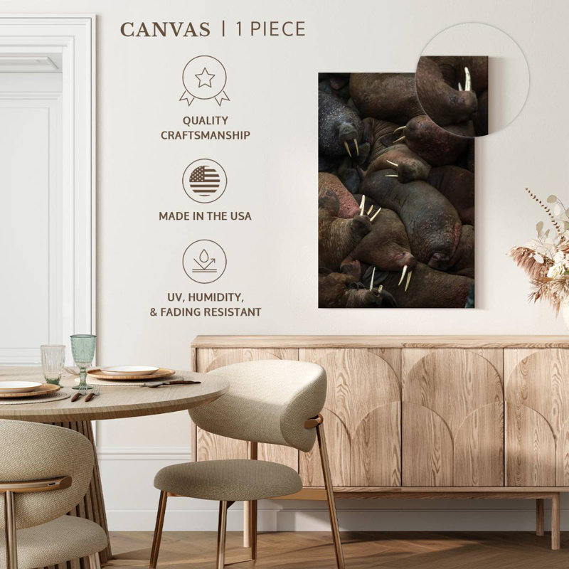 Brampt Walrus Rookery, 51" H x 34" W