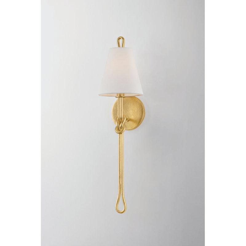 Alburgh 1 - Light Wallchiere Sconce, Vintage Gold Leaf