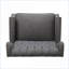 Fauteuils inclinables: Fauteuil inclinable surdimensionné à oreilles avec garniture cloutée | Gris anthracite | Tissu-442293309