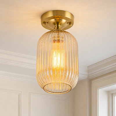 Plafonnier encastré 1 lumière Amberwyn Home