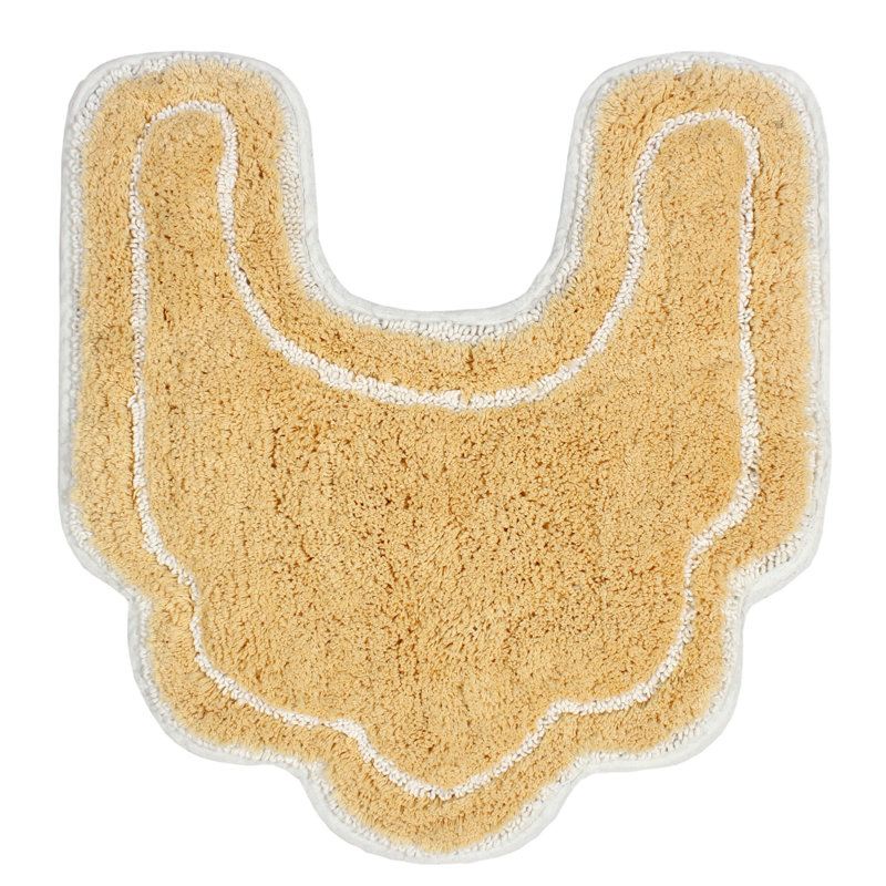 Tapis pour salle de bain Dobrinka, 20 po x 20 po (contour), Beurre