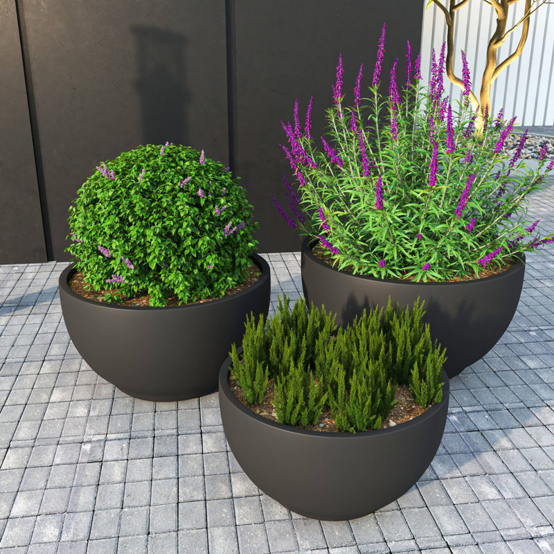 Radenka Handmade Pot Planter, Black
