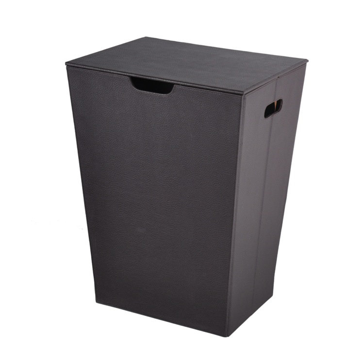 Okanogan Plastic Laundry Hamper with Handles, Wenge