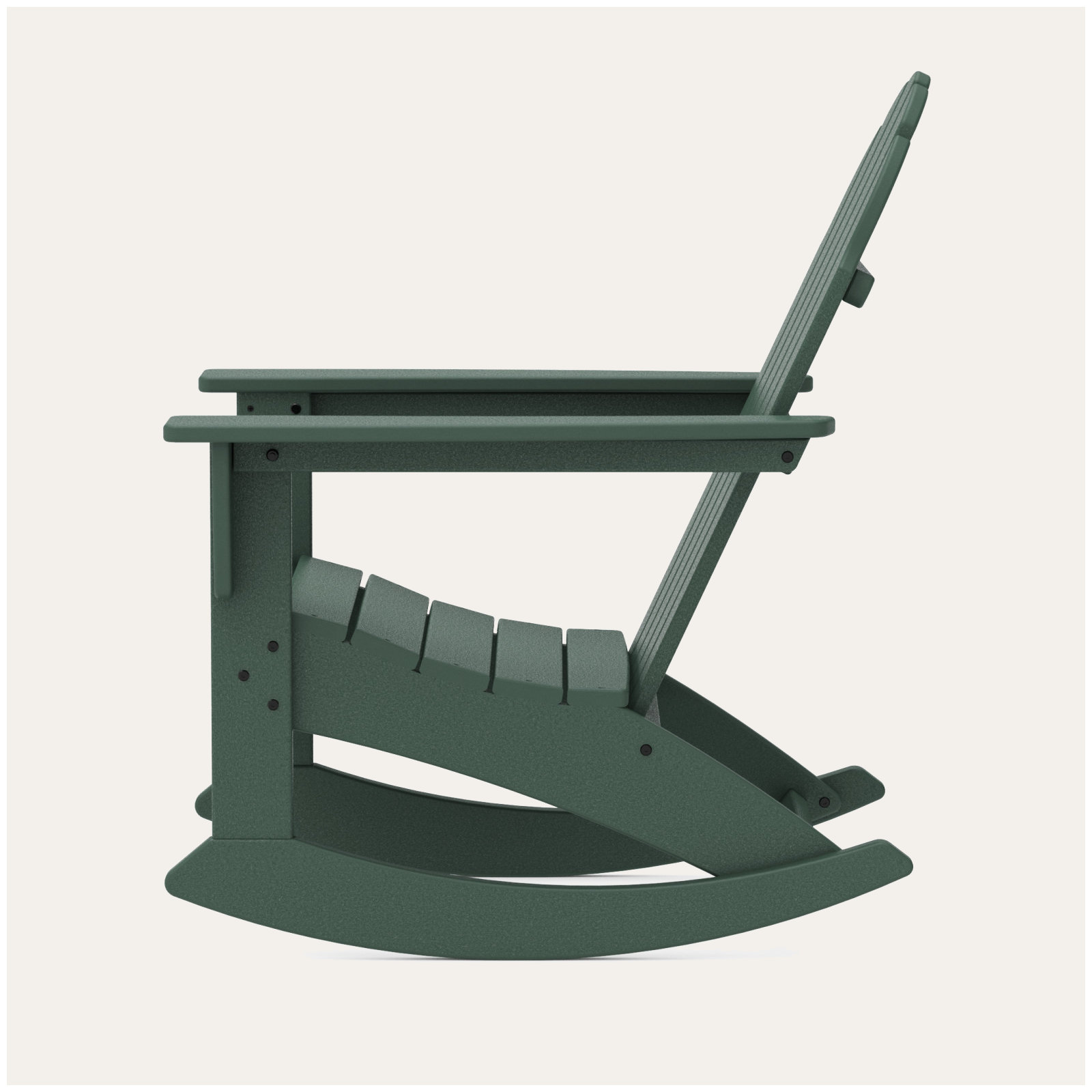 POLYWOOD Vineyard Adirondack Rocking Chair, Green