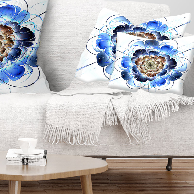 Coussin lombaire floral fractal