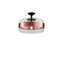 Futura Ceiling Lamp G Amber Brass Matt Black 1 E26 Ul-730153284-730153287