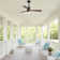 132cm 3 - Blade Modern Ceiling Fan With Remote Control And Light Kit