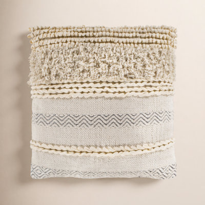 Venora Striped Cotton Reversible Throw Pillow