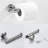 Sus304 Stainless Steel Bathroom Hardware 3, Brushed Nickel, Strong Bath Shower Fixtures (Robe Hook, Toilet Paper Holder, Towel Bar Components (Toilet Bar, Robe Hook-43091247
