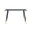 Modern Rectangular Dining Table, Premium Sintered Stone Tabletop With Sturdy Base, Heat-Resistant & Scratch-Resistant Kitchen And Dining Room Table(Pandora, 1 Table)-715037362