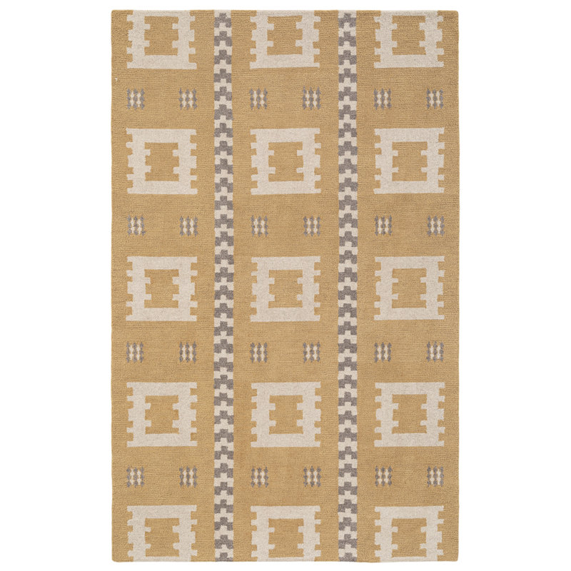 Tapis rectangulaire en laine Elsey, Rectangle de 5 pi x 8 pi