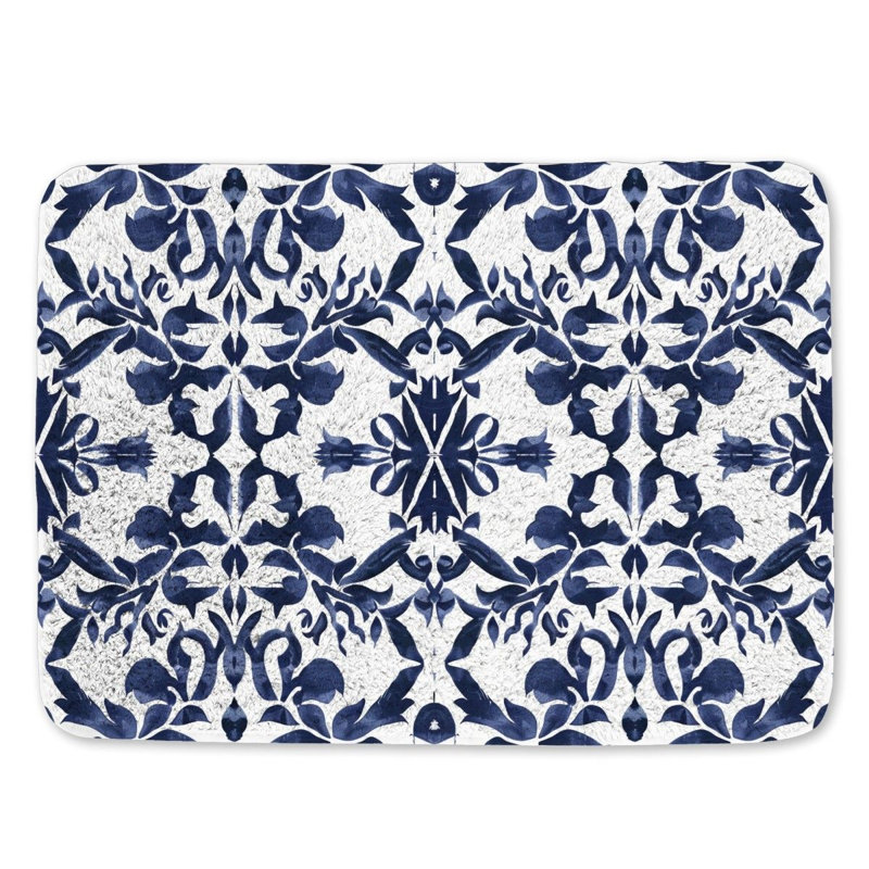 Darnetta Microfiber / Microsuede Non-Slip Bath Mat, 21"W