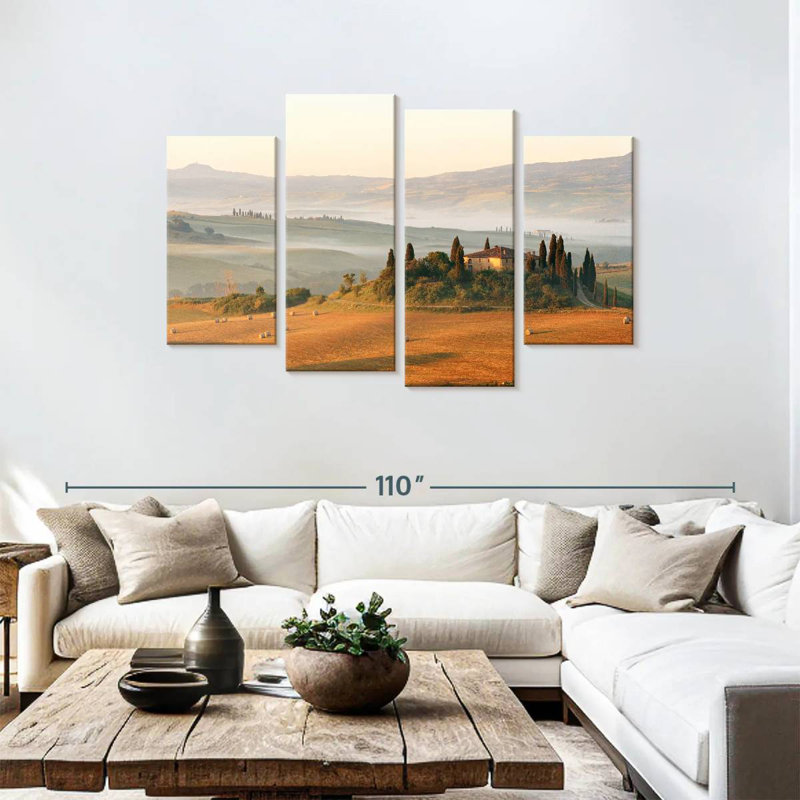 Alvord Tuscany Farmhouse, 48" H x 75" W