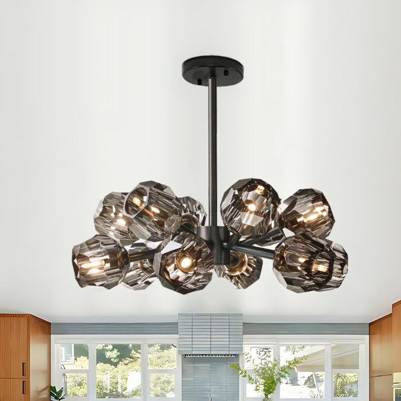 Lustre spoutnik 12 lumières à intensité variable Ebecca
