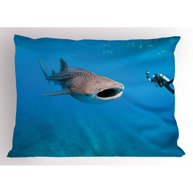Shark Polyester Sham, Twin
