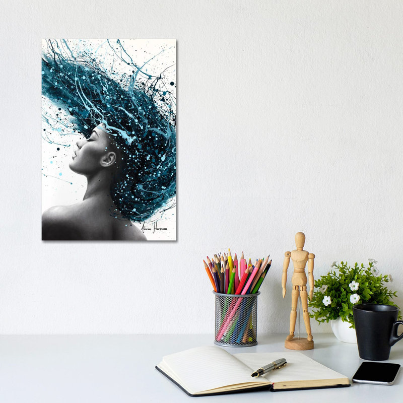 Her Ocean by Ashvin Harrison - Gallery-Wrapped Canvas Giclée on Canvas, No Frame, 20.32 cm H x 30.48 cm W
