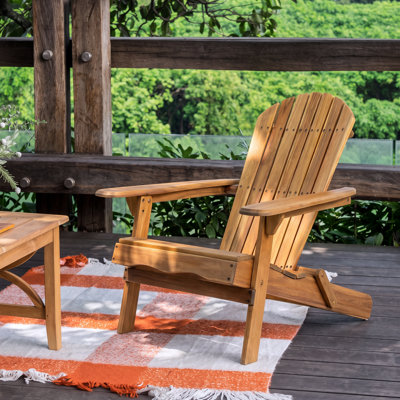 Chaise Adirondack pliante en bois massif Kalicki