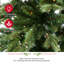 Arbre de Noël 7,5 pi avec 3398 pointes de branches pré-éclairées, arbre de Noël épinette artificiel pré-éclairé avec 500 lumières et 9 modes d'éclairage