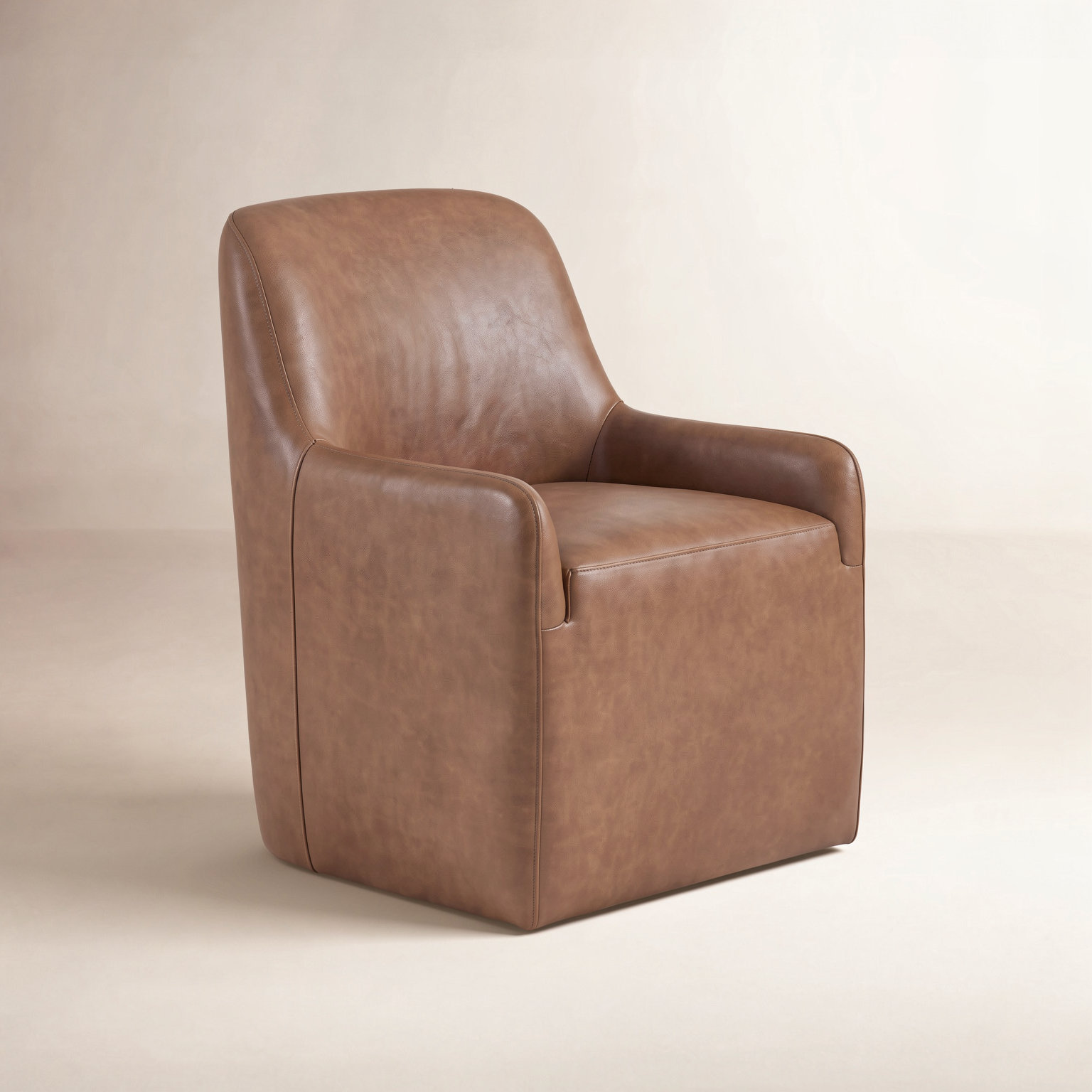 Genuine Leather Side Chair