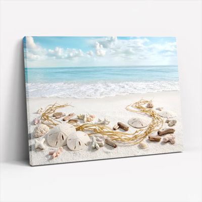 «Beach Scene», reproduction d'art sur toile, ensemble de 1