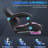 Soontrans Gaming Chair with Footrest High Back Ergonomic Computer Gamer Chair with Massage and Headrest Lumbar Support Swivel Office Game Chair for Adults, Purple-602580928