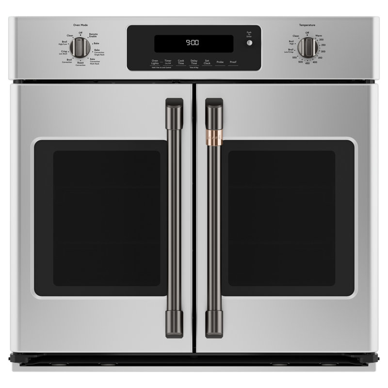 French Door Wall Oven Handle Kit, Brushed Black