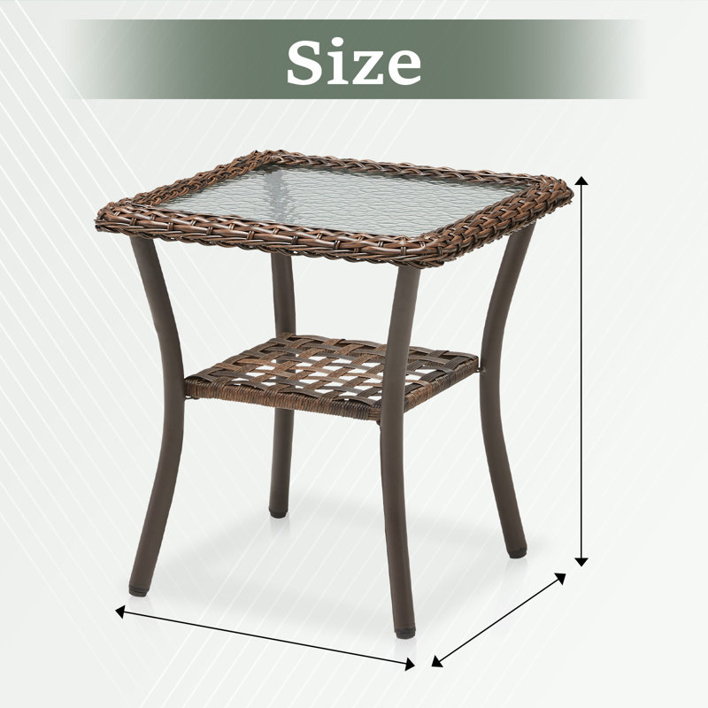 Patio Tables Wicker Side Table