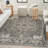 Knibbs Machine Woven Polypropylene/Polyester Area Rug in Gray-2070152174
