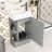Raymon 18.6'' Single Bathroom Vanity with Ceramic Top-1487926950