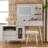 Modern Makeup Vanity Desk with Mirror and Lights-282455894