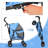 Pet Stoller Dog Cat Stoller Comfortable Lightweight Stroller With Adjustable Canopy-101824083