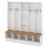Wide Design Hall Tree With Storage Bench,Shoe Cabinet With Cube Storage & Shelves, Multifunctional Coat Rack With 8 Hooks-55314455