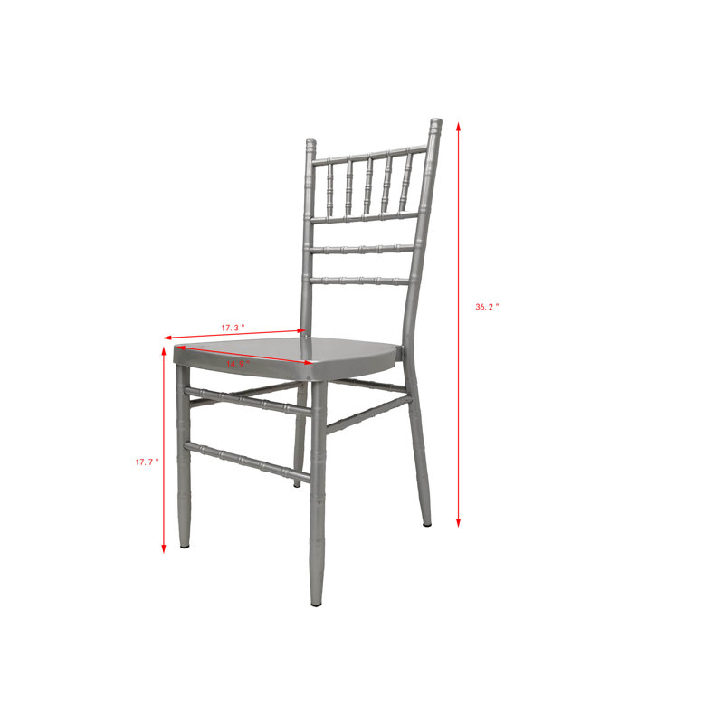 Chaise d'appoint empilable en tissu Adejah