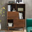 Bibliothèque simple en bois massif