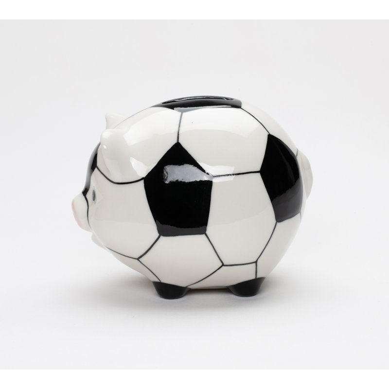 Petite tirelire de soccer - H 3 5/8 po