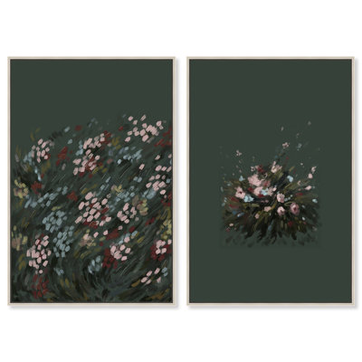Subtle Universe Set Abstract Canvas Print by Oliver Gal, Black Frame, 10 x 15